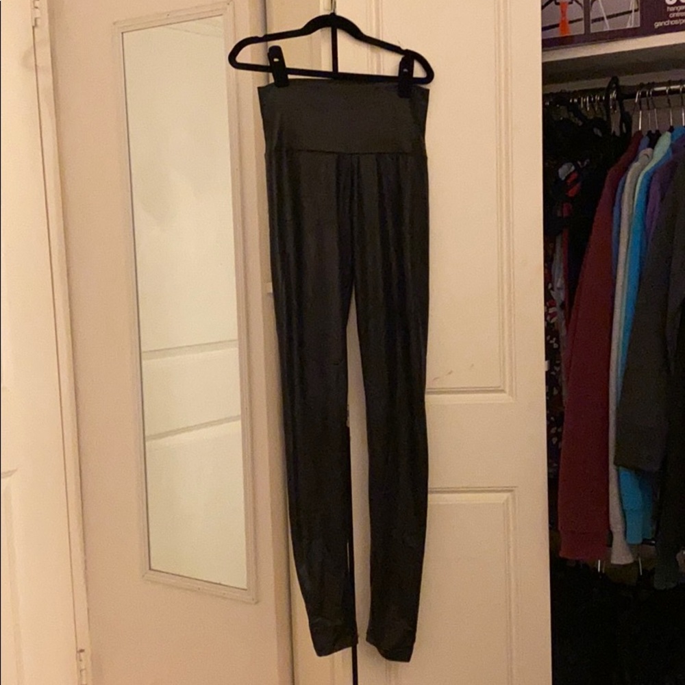 Faux leather leggings